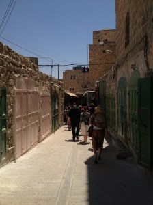 The old town of Hebron was packed with closed shops