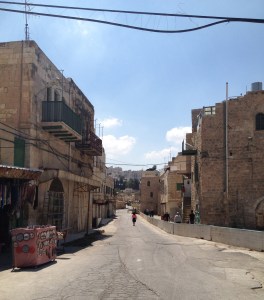 A streets that is where Palestinian movement is restricted