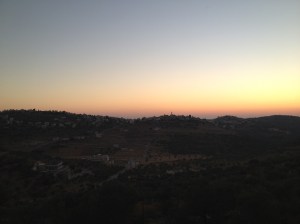 Sundown in the West bank