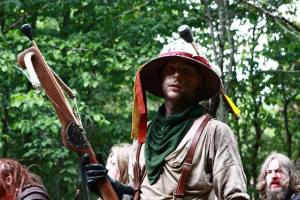 Heinrich Stumpf, artillery soldier from The Guild. Ingame. Photo: Eva Wei