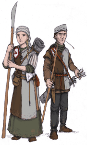 Jorgala Militia. Illustration: Peter Edgar