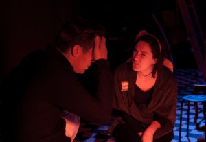 Old Marcus and Agnes in argument. Ingame. Photo Andreas Ingefjord